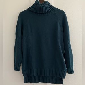 NWT Ann Taylor Loft Dark Green turtleneck sweater size MP